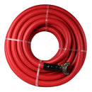 BluBird 3/4" x 50' Rubber Jackhammer Air Hose Red Universal Coupler No Bend Restrictors RVJH3450R-1