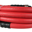 BluBird 3/4" x 50' Rubber Jackhammer Air Hose Red Universal Coupler No Bend Restrictors RVJH3450R-1