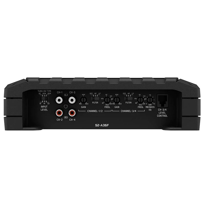 Alpine S Series Next Generation Hi-Res Class D 4 Channel Power Amplifier S2-A36F