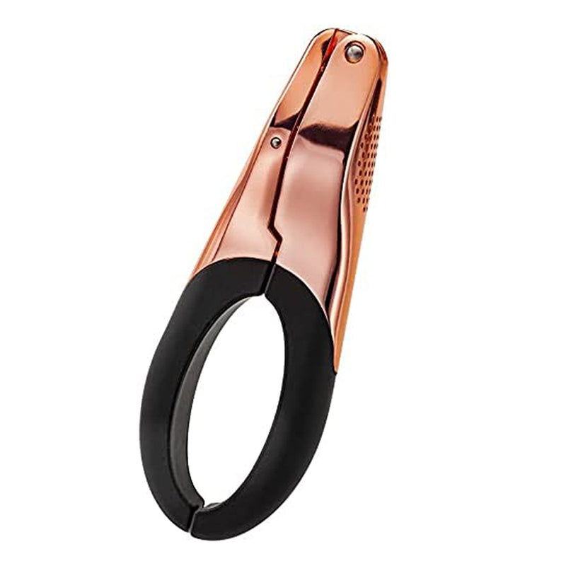 Stellar One Piece Garlic Crusher and Mincer Softgrip Non-Slip Handle Copper