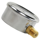 Liquid Filled 0-1,000 PSI Lower Side Mount Air Pressure Gauge With 2.5" Face
