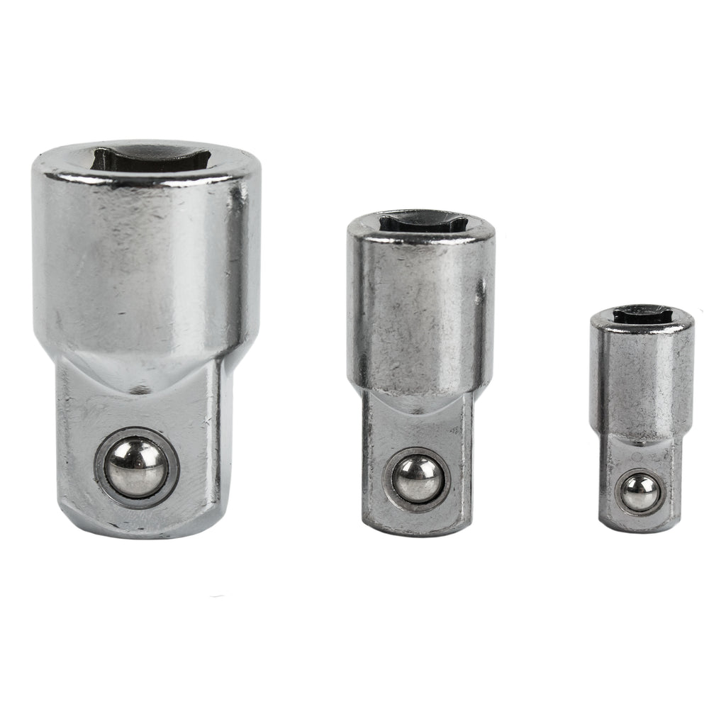 3 Piece Socket Adapter Set Increasing 3/8