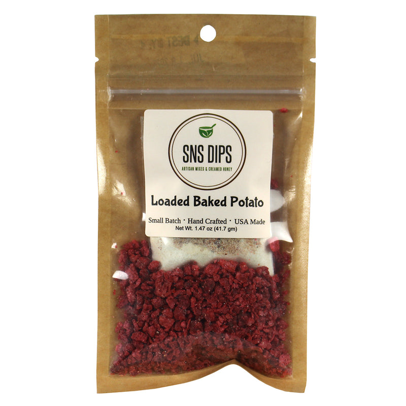 SnS Dips Loaded Baked Potato Dip Mix Small Batch USA Made Hand Crafted SNS-LBP
