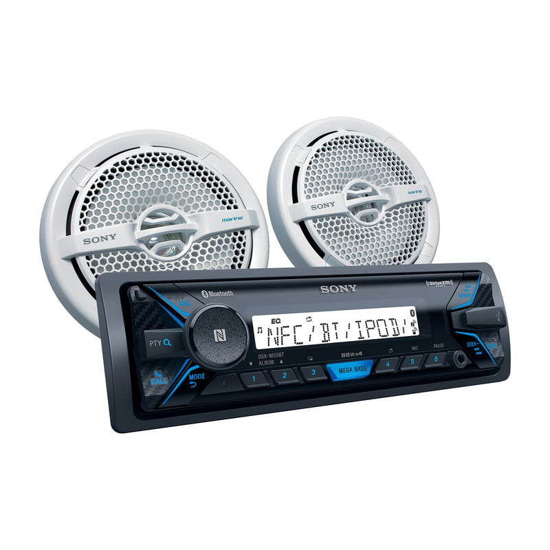 Sony Marine Receiver 6.5" Dual Cone Speaker Combo Bluetooth USB AUX DXS M5511BT