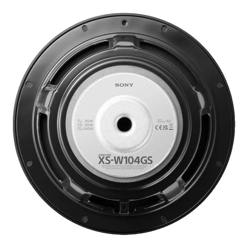 Sony XS-W104GS 10" Subwoofer 4 Ohm SVC 350W RMS 1500W Peak GS Series Sub Audio