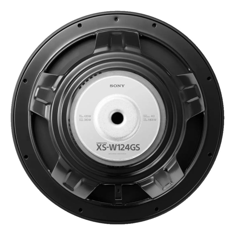 Sony XS-W124GS 12" Subwoofer 4 Ohm SVC 420W RMS 1800W Peak GS Series Sub Audio