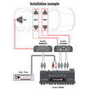 Stetsom EQX764 7 Band Graphic Equalizer Car Audio 4 Input 6 Output Channels EQ