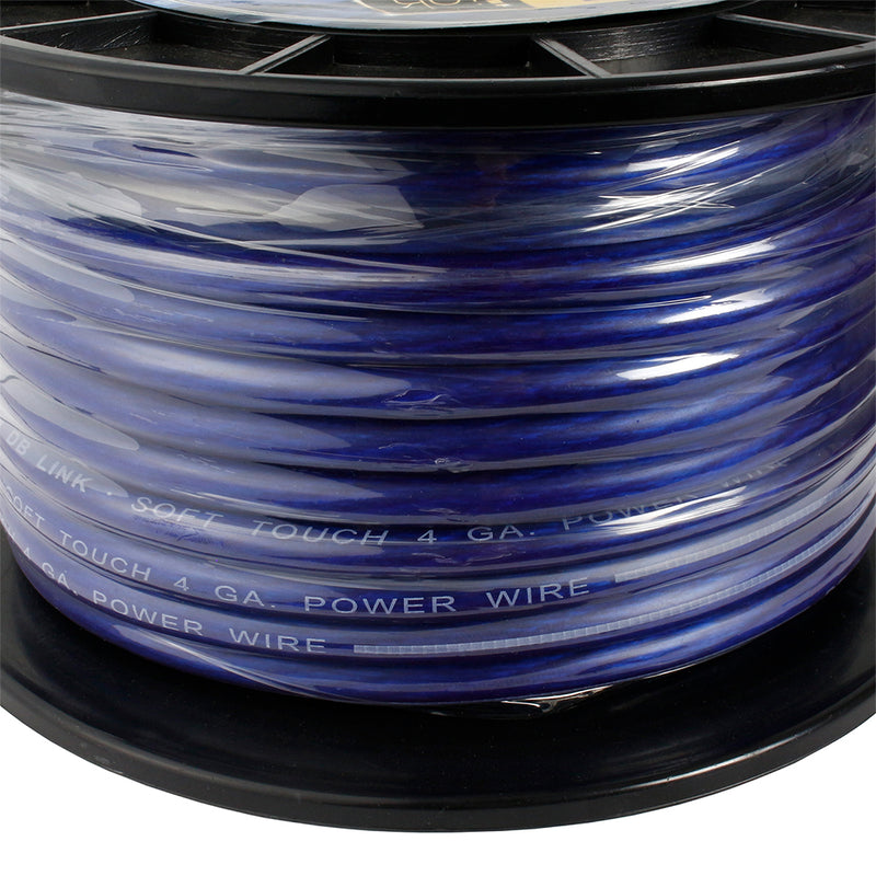 DB Link 4 Gauge Blue Power Wire 100' (30.48 m) Oxygen Free Power/Ground Cable