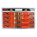 4 Piece 15' x 1" Ratcheting Tie Down w/ Automatic Release Valley T1-RTD1514