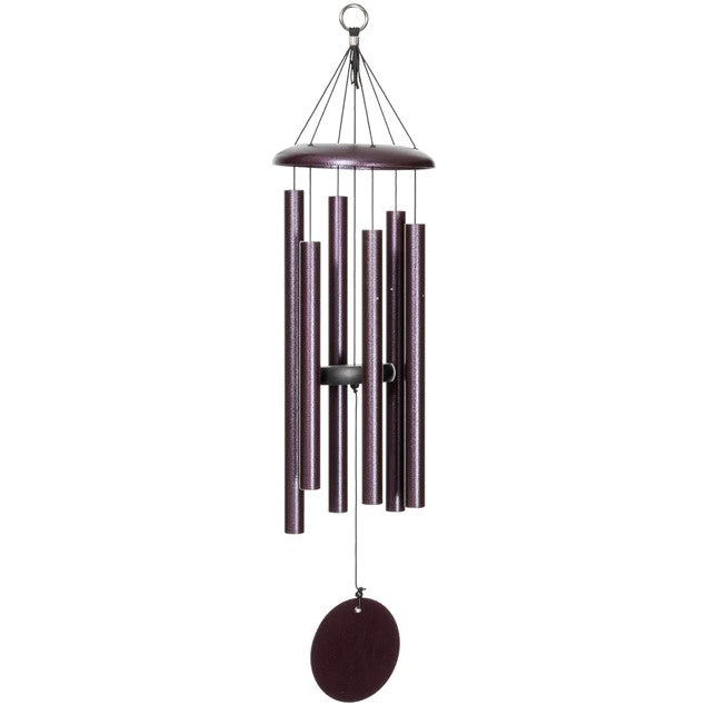 Wind River Corinthian Bells 30" Plum Wind Chime 6 Tubes Tuned to Scale A T206PM