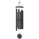Wind River Corinthian Bells 50" Black Wind Chime 6 Tubes Tuned to Scale A T516BL