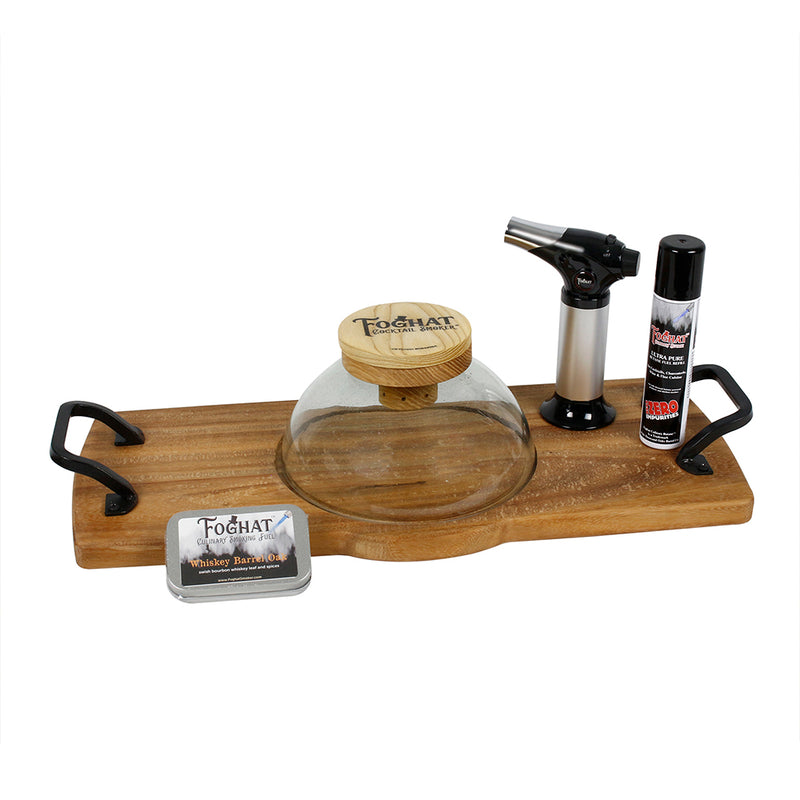 Foghat Smoked Charcuterie Board & Cocktail Smoker Kit With Culinary Torch & Fuel