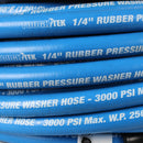 BluBird Blu Shield Tough Tek Rubber Pressure Washing Hose 1/4" X 50' with M22 Fittings TTPW1450-NM