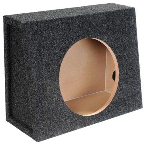 Sealed 10" Subwoofer Truck Box Slanted Enclosure Single Sub Woofer Slim Shallow