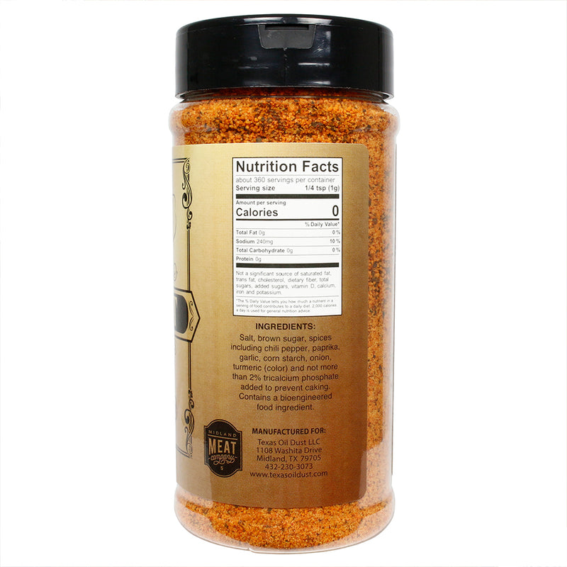 Texas Oil Dust All Purpose Seasoning Bold Flavor No MSG Gluten Free 12.6 Ounce