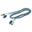 Scosche 12' RCA Cable Twisted Interconnects OFC Wire Male Car Audio Output V12