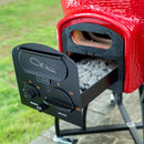 Vision Grills Kamado Ceramic Charcoal Grill W/ Electric Starter & Lava Stone Red