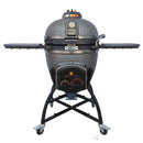 Vision Grills Deluxe Kamado Charcoal Grill W/ Electric Starter, Lava Stone & LED