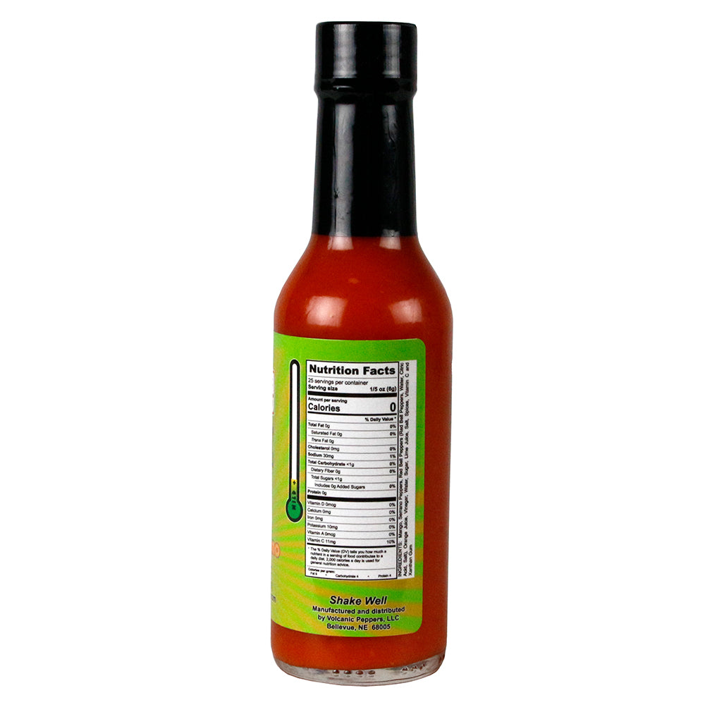 Volcano Pepper Volcanic Peppers SUK Mango Serrano Sauce 5 oz Mild Heat – Robidoux Inc.