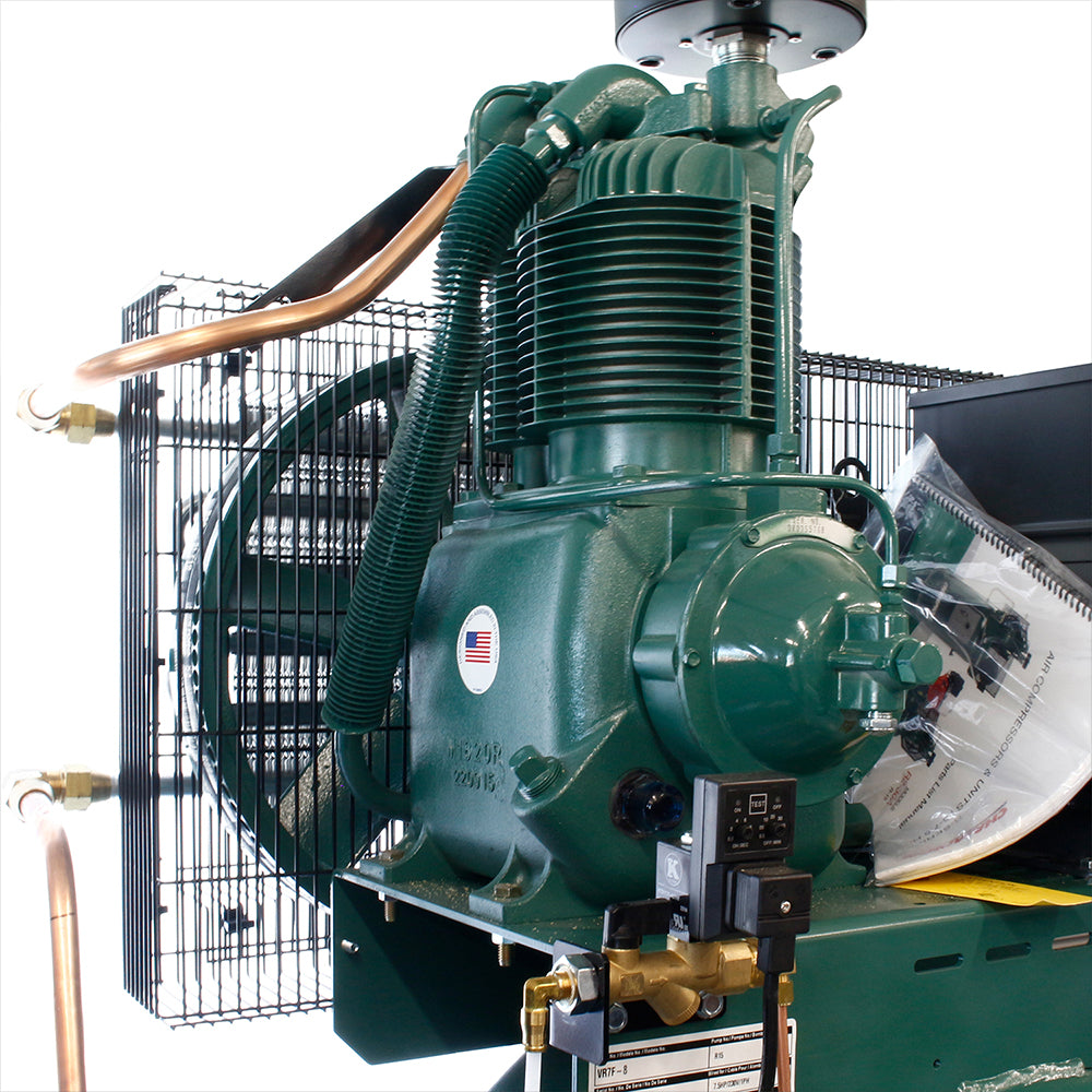 7.5 HP 22 CFM 80 Gallon Air Compressor 1 Phase 230V Champion VR7F-8 ...
