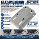 56 Frame Electric Motor Base Mount Adjustable Slide Plate Universal Mounting