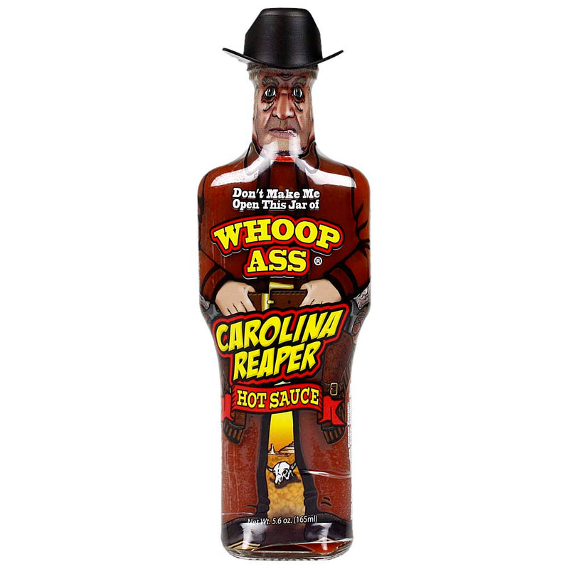 Whoop Ass Carolina Reaper Hot Sauce 5.6 oz Bottle Spicy Extreme Heat WA320
