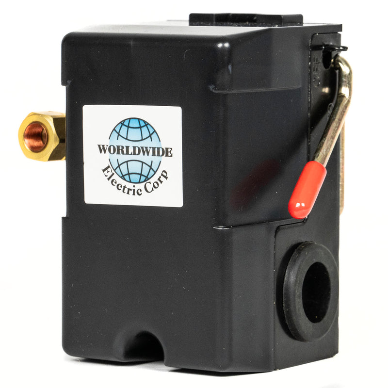 Single Port 95-125 PSI Air Compressor Pressure Switch Control 1/4" NPT 12 Amp