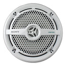 Sony 6.5" White Marine Coaxial Speakers Pair 4 Ohm 160W Peak 70W RMS XS MP1621