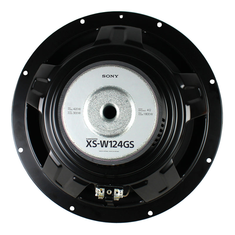 Sony XS-W124GS 12" Subwoofer 4 Ohm SVC 420W RMS 1800W Peak GS Series Sub Audio