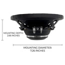 8" Shallow Midrange Speakers 350W RMS 1400W Max 4 Ohm  Orion XTR804NEO