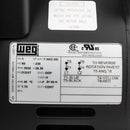 7.5 HP 1 Phase Electric Motor 3520 RPM 213/5T Frame 230V ODP WEG Replaces Baldor L1509T