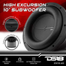 DS18 10" High Excursion Subwoofer Quad Stacked Magnets 800 Watts Rms DVC 4-Ohm