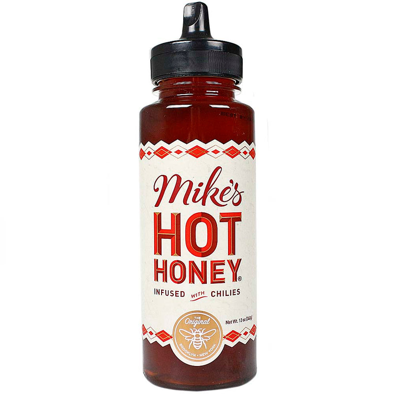 Mikes Hot 12oz Honey Infused With Chilies in Easy Squeeze Bottle 00000-Mikes