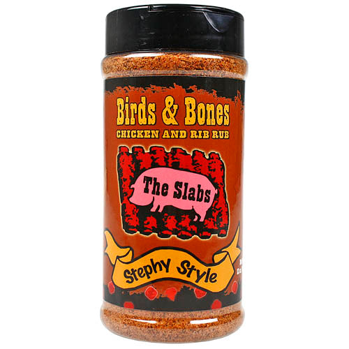 The Slabs BBQ Birds & Bones Chicken and BBQ Rib Rub Seasoning 12 oz. 00171-Slabs