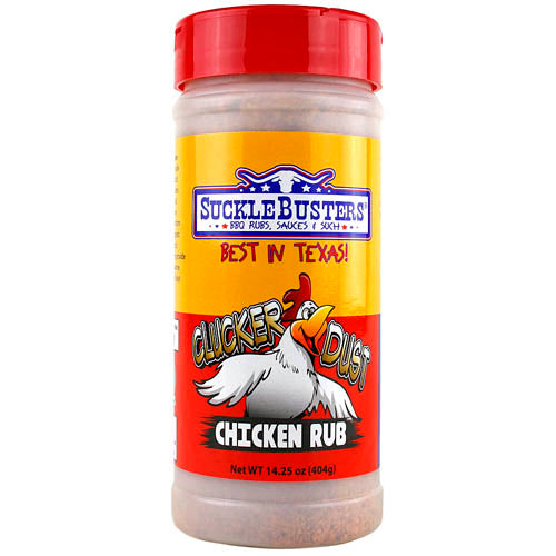 Suckle Busters 14.25 Oz Clucker Dust Dry Bbq Rub Competition Rated Chicken Rub