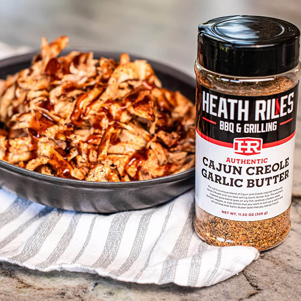 Heath Riles Creole Garlic Butter Rub Oz Bottle Gluten and MSG