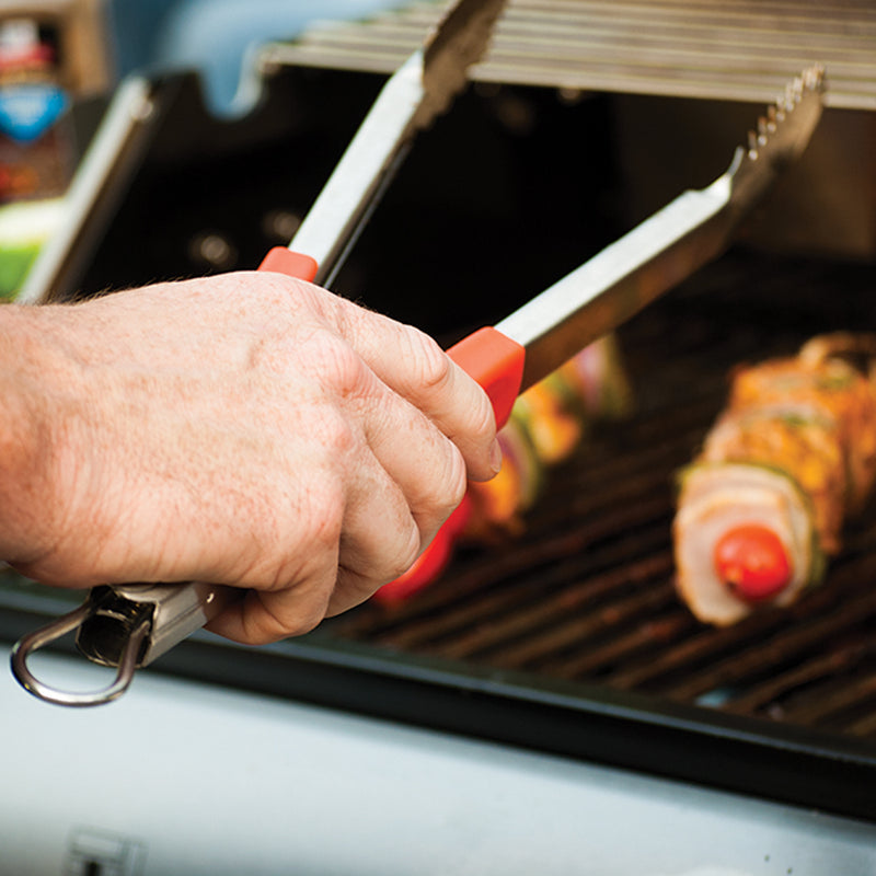 Stainless Steel Kitchen Tongs, Bbq Tongs, With Rubber Grip Handle