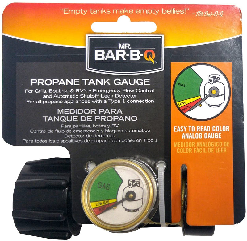 Mr. Bar-B-Q Propane Tank Gauge with Flow Control Universal Connection 03003YTC