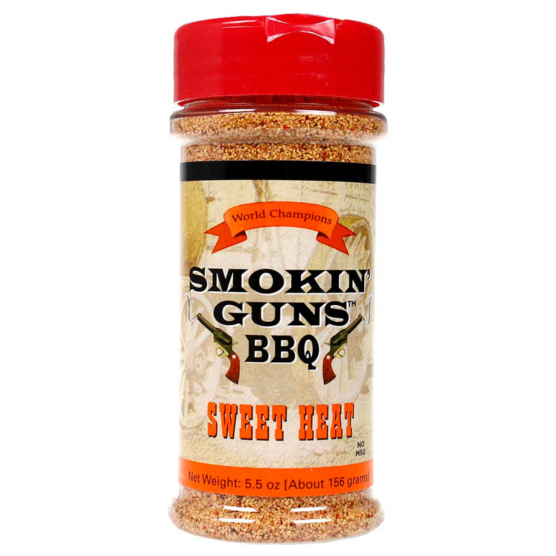 Smokin Guns BBQ Sweet Heat Seasoning 5.5 Oz Bottle