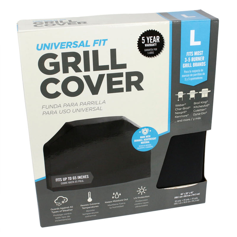 Universal Fit Large Grill Cover Durable Weather Resistant 3-5 Burner 65x20x45"