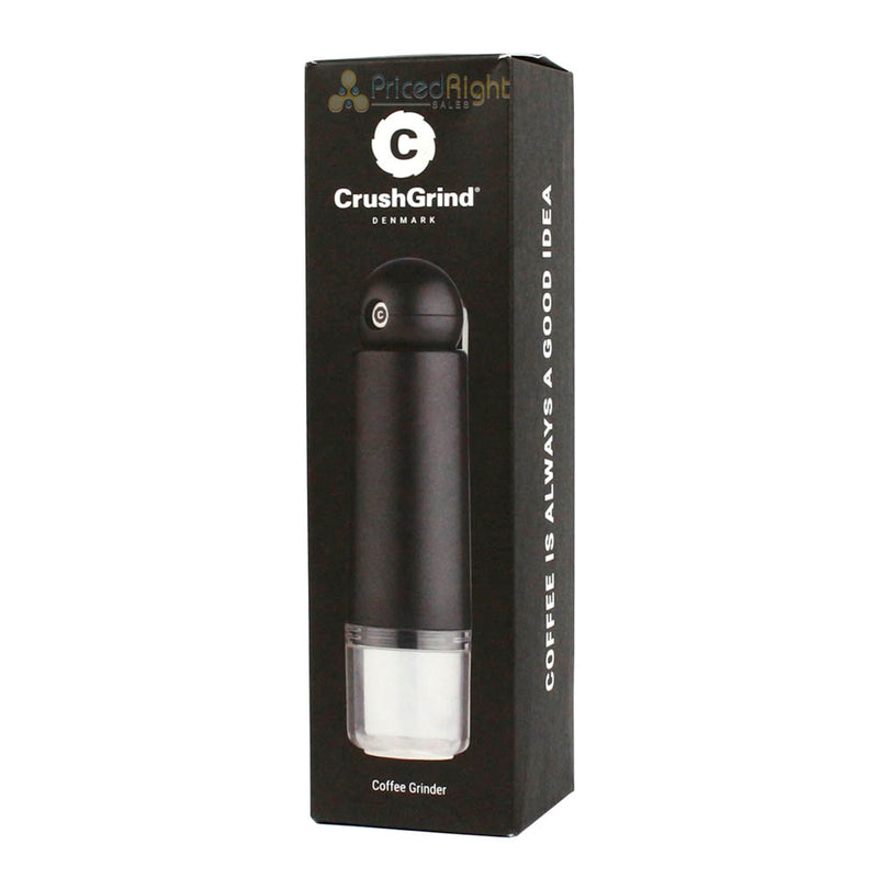 CrushGrind Columbia Manual Adjustable Coffee Ceramic Grinder Portable Black
