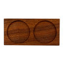 CrushGrind Salt and Pepper Mill Tabletopper Coaster 2 Grinder Organizer Walnut