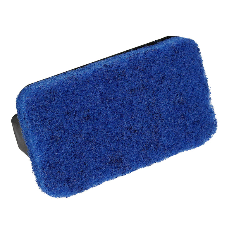 Razor Griddle Scrubber Brush With Replaceable Pad And Durable Plastic Handle