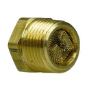 All Brass 3/8" Male NPT Muffler And Exhaust Diffuser For Use With Unloaders