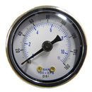 1/8" NPT 0-160 PSI Air Pressure Gauge Center Back Mount with 1.5" Face