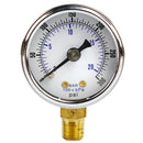 1-1/2" Dry Pressure Gauge 0-300 PSI Lower Mount 1/8" NPT Air Compressor Gauge