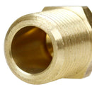 1/2" x 1/2" Solid Brass Male Adapter Straight Connector for Flared Tubing 10269