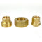 1/4" NPT Female Solid Brass Three Piece Pipe Union Fitting Adapter