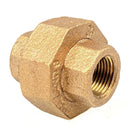 3/8" NPT Female Solid Brass Three Piece Pipe Union Fitting Adapter
