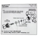 Sanborn Coleman Powermate Air Compressor 105-0004 Regulator Manifold Repair Kit